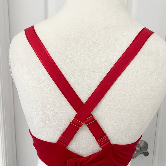 Curve Muse - Plus Size Full Coverage Padded Underwire Green Bra - Picture 7 of 9